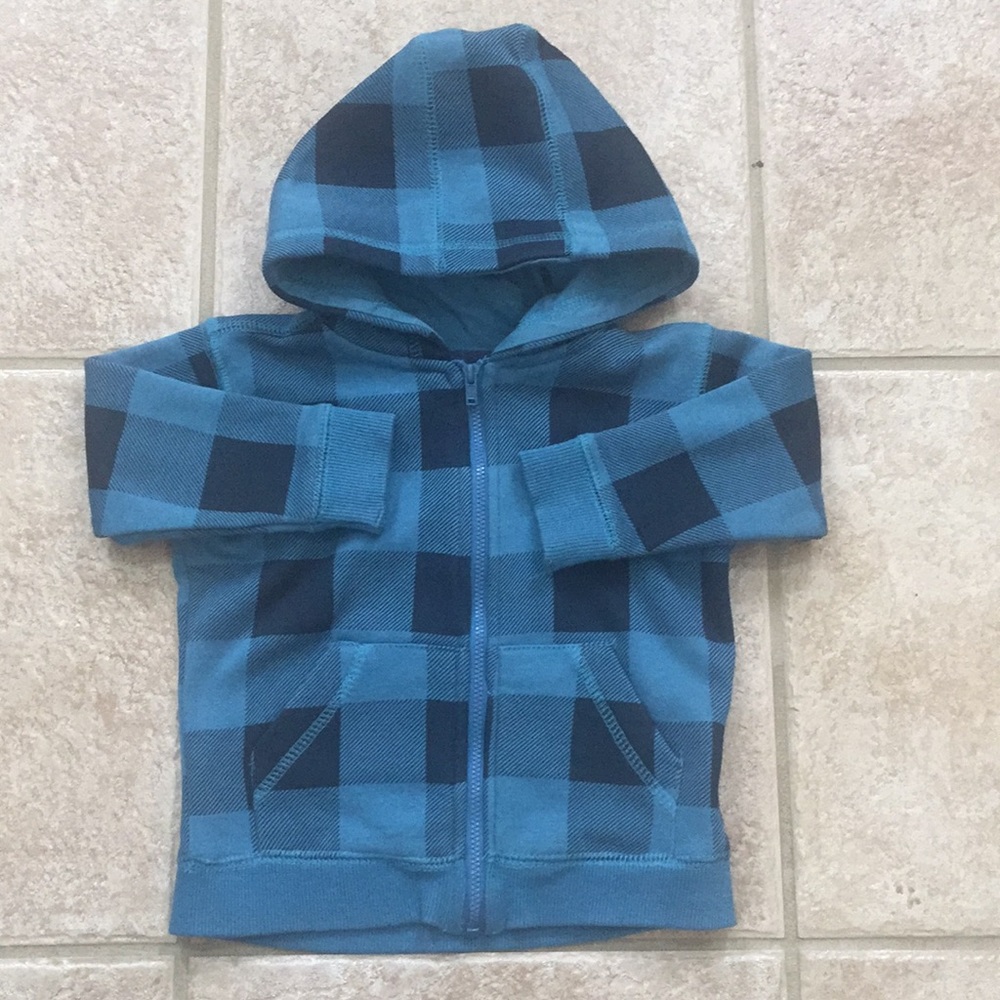 George Boys Buffalo Check Fleece Lined Hoodie Jacket